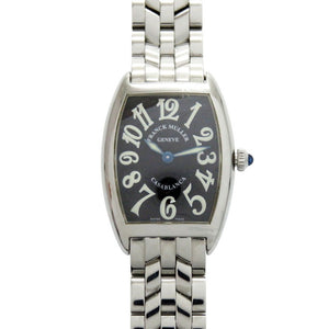 美品 フランクミュラー カサブランカ 1752QZ ブラック SS クオーツ 腕時計 黒文字盤 1098【中古】FRANCK MULLER