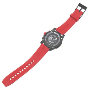 新品同様 ブライトリング エンデュランス プロ 広島カープ コラボ X823101E1B1S1 クオーツ 腕時計 ブライトライト/ラバー ブラック 黒文字盤 赤 1102【中古】BREITLING メンズ