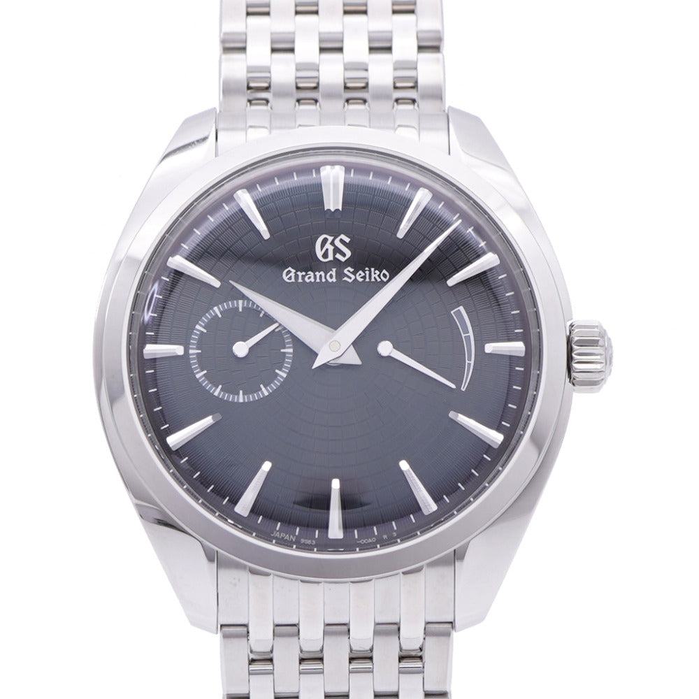 新品同様 セイコー グランドセイコー エレガンス コレクション SBGK017 / 9S63-00A0 手巻き 腕時計 SS ブラック 黒 1104【中古】SEIKO メンズ