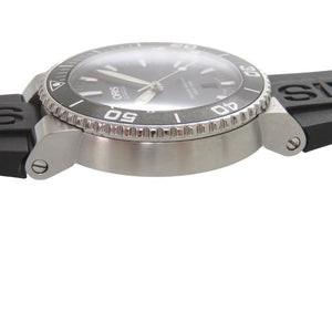 美品 オリス アクイス デイト 01 733 7653 4154-07 4 26 34EB ブラック SS ラバー 自動巻き 腕時計 1106【中古】ORIS