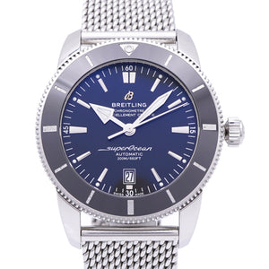 美品 ブライトリング スーパーオーシャン ヘリテージ2 AB2020 自動巻き 腕時計 SS ブラック 黒文字盤 1107【中古】BREITLING メンズ