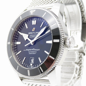 美品 ブライトリング スーパーオーシャン ヘリテージ2 AB2020 自動巻き 腕時計 SS ブラック 黒文字盤 1107【中古】BREITLING メンズ