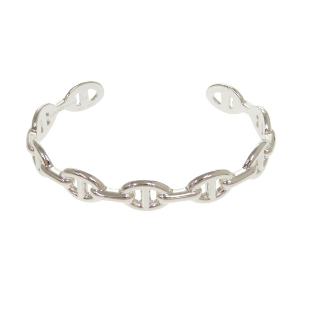 新品同様 エルメス シェーヌダンクル アンシェネ LG シルバー925 バングル 1124【中古】HERMES