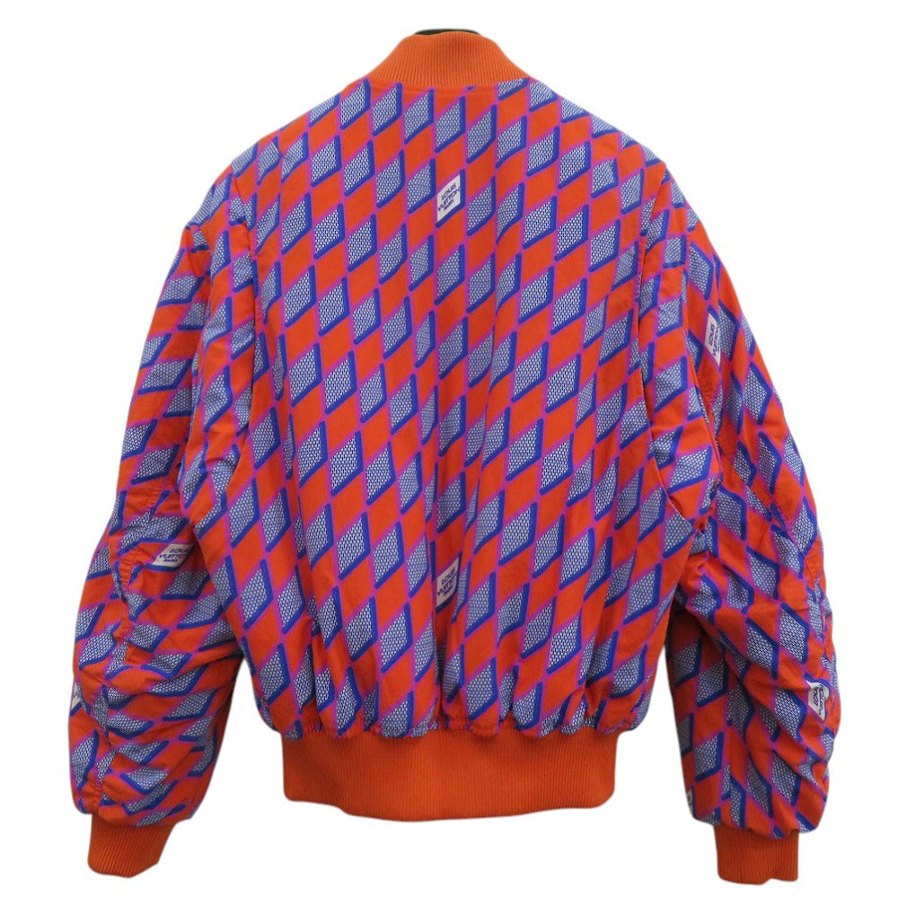 新品同様 ルイ ヴィトン ダイアモンド ダミエ パターングラフィック BOMBER GRAPHIQUE ボンバージャケット ナイロンジャケット 1273【中古】LOUIS VUITTON