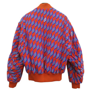 新品同様 ルイ ヴィトン ダイアモンド ダミエ パターングラフィック BOMBER GRAPHIQUE ボンバージャケット ナイロンジャケット 1273【中古】LOUIS VUITTON
