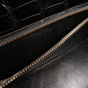 エルメス ケリー28 外縫い ポロサス ブラック ゴールド金具 〇V刻印 ハンドバッグ 黒 1157 【中古】 HERMES