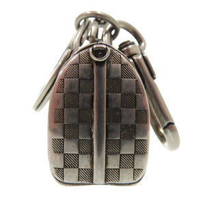 美品 ルイ ヴィトン ザ キーポル チャーム ダミエ キーホルダー M00023 メタル シルバー LV 1158【中古】LOUIS VUITTON
