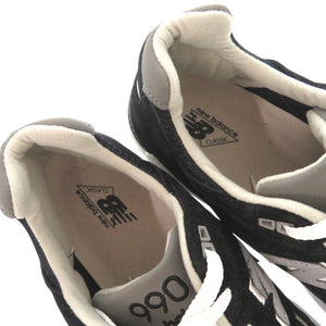 未使用品 ニューバランス M990BL2 スニーカー スウェード USA ブラック 1176【中古】NEW BALANCE