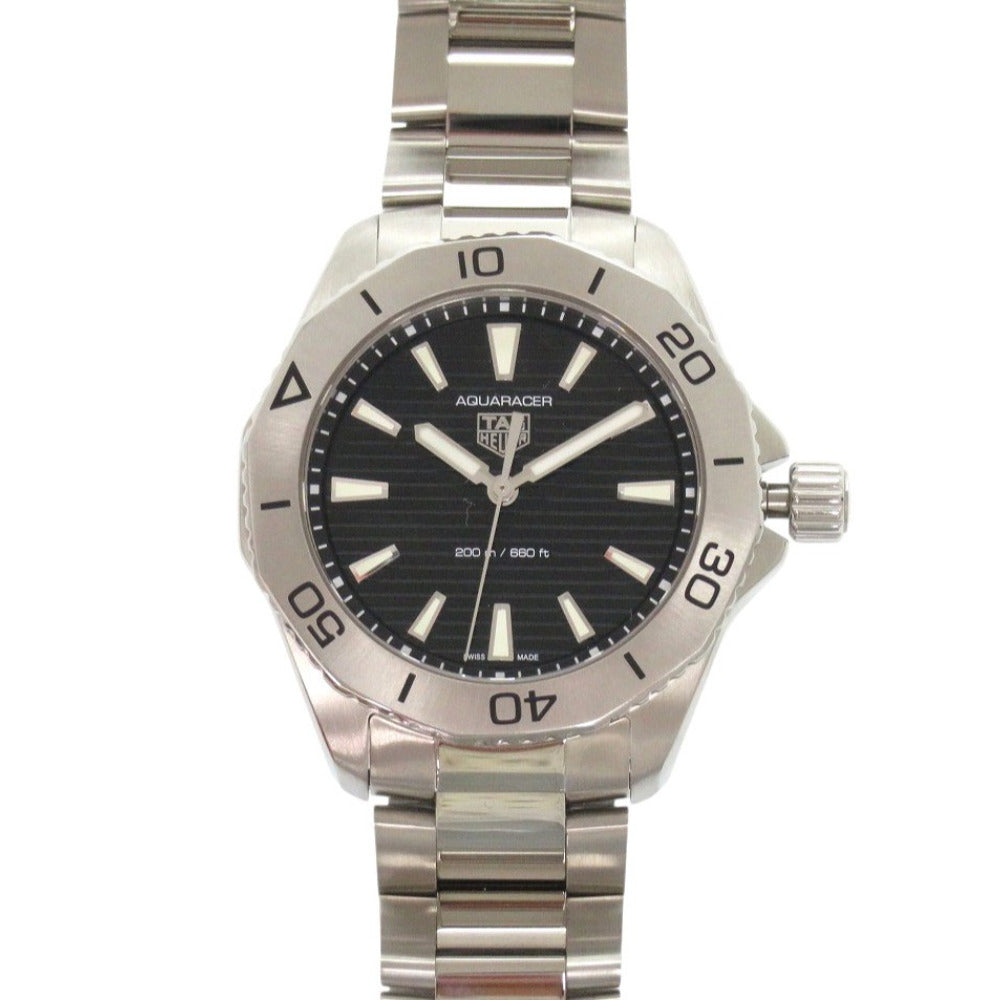 新品同様 タグホイヤー アクアレーサー プロフェッショナル 200 WBP1110.BA0627 ブラック SS クオーツ 腕時計 黒 1179【中古】TAG HEUER