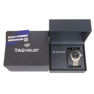 新品同様 タグホイヤー アクアレーサー プロフェッショナル 200 WBP1110.BA0627 ブラック SS クオーツ 腕時計 黒 1179【中古】TAG HEUER