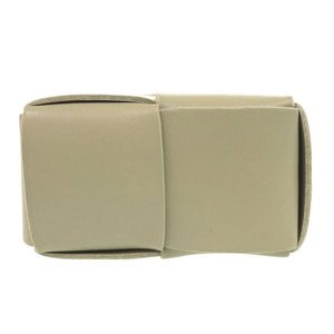 新品同様 ボッテガヴェネタ カセット フォンポーチ レザー カーキ ショルダーバッグ 1197【中古】BOTTEGAVENETA