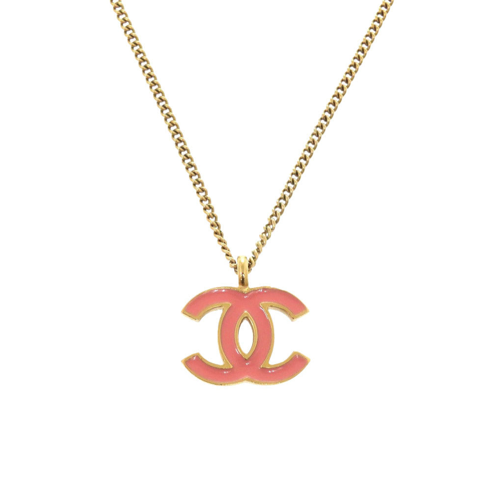 シャネル ココマーク オレンジ 01A ネックレス アクセサリー 1204 【中古】 CHANEL