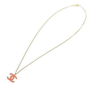 シャネル ココマーク オレンジ 01A ネックレス アクセサリー 1204 【中古】 CHANEL