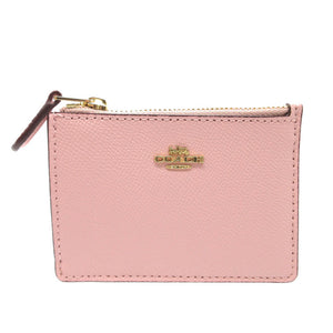 未使用品 コーチ フラグメントケース パスケース コインケース レザー ピンク 1205【中古】COACH