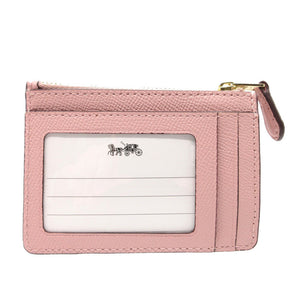 未使用品 コーチ フラグメントケース パスケース コインケース レザー ピンク 1205【中古】COACH