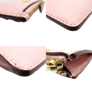 未使用品 コーチ フラグメントケース パスケース コインケース レザー ピンク 1205【中古】COACH