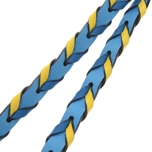 新品同様 ロエベ ブレイデッド レザー マルチカラー ショルダーストラップ 1219【中古】LOEWE