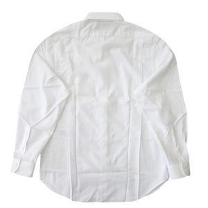 未使用 グッチ ビジネスシャツ ロゴ刺繍 699560 ZAJOM コットン ホワイト 長袖シャツ 白 1224【中古】GUCCI