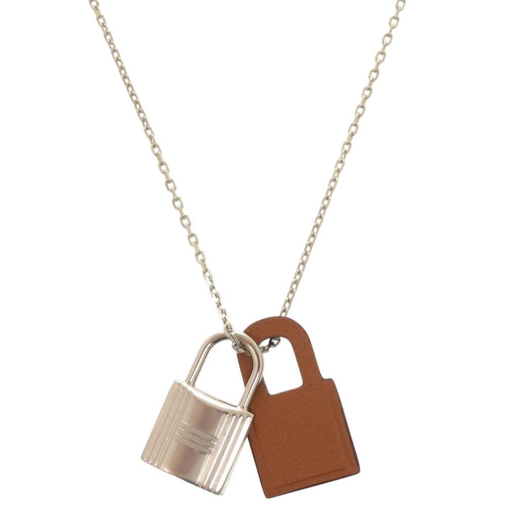 未使用品 エルメス オーケリー PM ペンダント メタル レザー ゴールド D刻印(2019年製) ネックレス 1240【中古】HERMES