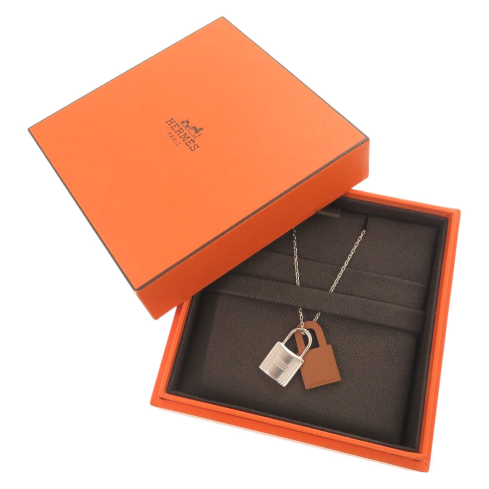 未使用品 エルメス オーケリー PM ペンダント メタル レザー ゴールド D刻印(2019年製) ネックレス 1240【中古】HERMES