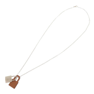 未使用品 エルメス オーケリー PM ペンダント メタル レザー ゴールド D刻印(2019年製) ネックレス 1240【中古】HERMES