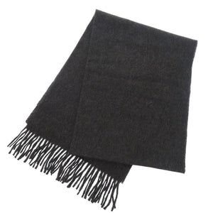 未使用 ハンティングワールド カシミヤ チャコールグレー マフラー 1241【中古】HUNTING WORLD