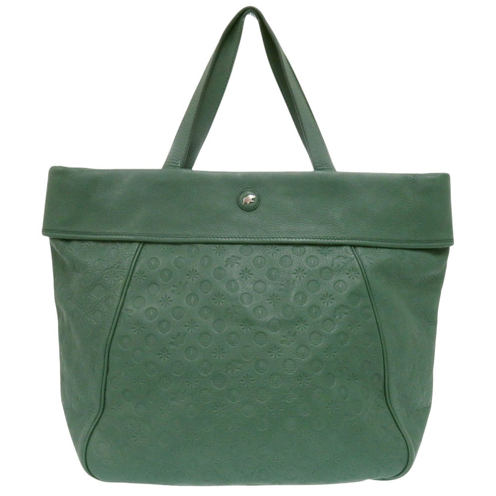 美品 ハンティングワールド レザー グリーン トートバッグ 緑 1243【中古】HUNTING WORLD