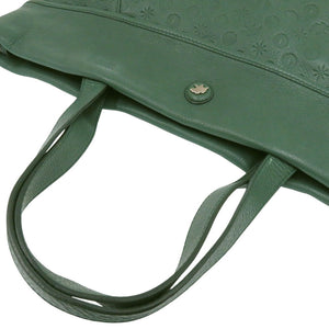 美品 ハンティングワールド レザー グリーン トートバッグ 緑 1243【中古】HUNTING WORLD