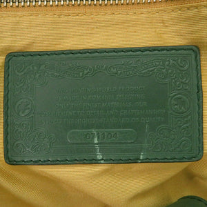 美品 ハンティングワールド レザー グリーン トートバッグ 緑 1243【中古】HUNTING WORLD