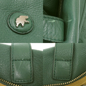 美品 ハンティングワールド レザー グリーン トートバッグ 緑 1243【中古】HUNTING WORLD