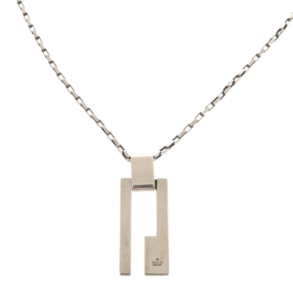 グッチ Gロゴ シルバー925 ネックレス 1247【中古】GUCCI