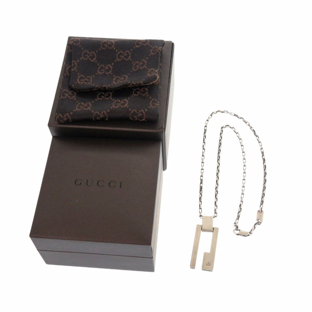 グッチ Gロゴ シルバー925 ネックレス 1247【中古】GUCCI