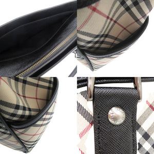 美品 バーバリー ノバチェック ハンドバッグ レザー コットン マルチカラー 1252【中古】BURBERRY