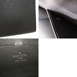 美品 ルイ ヴィトン タイガ ポシェット ヴォワヤージュMM クラッチバッグ M30547 セカンドバッグ レザー ブラック  LV 1264【中古】LOUIS VUITTON