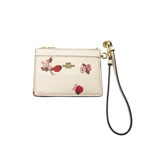 未使用 コーチ フラグメントケース パスケース てんとう虫 コインケース レザー クリーム 1266【中古】COACH