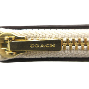 未使用 コーチ フラグメントケース パスケース てんとう虫 コインケース レザー クリーム 1266【中古】COACH