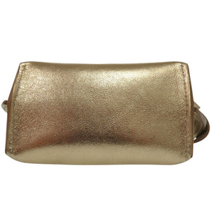 新品同様 ジェイアンドエムデヴィッドソン ナノベルト Nanno Belt ショルダーバッグ ポシェット 1877N 7471 レザー ゴールド 1269【中古】J&M Davidson