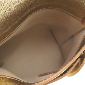 新品同様 ジェイアンドエムデヴィッドソン ナノベルト Nanno Belt ショルダーバッグ ポシェット 1877N 7471 レザー ゴールド 1269【中古】J&M Davidson