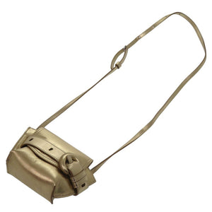 新品同様 ジェイアンドエムデヴィッドソン ナノベルト Nanno Belt ショルダーバッグ ポシェット 1877N 7471 レザー ゴールド 1269【中古】J&M Davidson