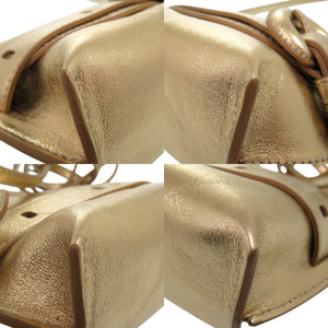 新品同様 ジェイアンドエムデヴィッドソン ナノベルト Nanno Belt ショルダーバッグ ポシェット 1877N 7471 レザー ゴールド 1269【中古】J&M Davidson