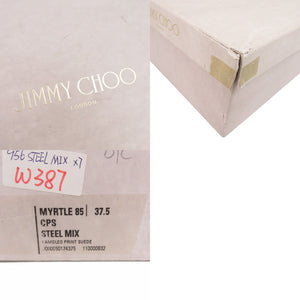 未使用品 ジミーチュウ CAMOLEO PRINT レースアップ パンプス MYRTLE 85 迷彩 カモフラ 編み上げ スウェード 1273【中古】JIMMY CHOO