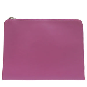 美品 メゾン マルジェラ クラッチバッグ フラットポーチ 4ステッチ S36WF0148 SX8403 レザー パープル 1274【中古】Maison Margiela