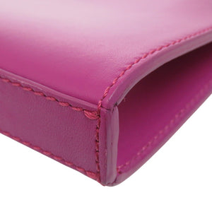 美品 メゾン マルジェラ クラッチバッグ フラットポーチ 4ステッチ S36WF0148 SX8403 レザー パープル 1274【中古】Maison Margiela