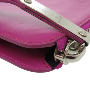 美品 メゾン マルジェラ クラッチバッグ フラットポーチ 4ステッチ S36WF0148 SX8403 レザー パープル 1274【中古】Maison Margiela