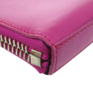 美品 メゾン マルジェラ クラッチバッグ フラットポーチ 4ステッチ S36WF0148 SX8403 レザー パープル 1274【中古】Maison Margiela