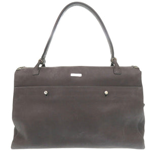 美品 オルチアーニ レザー グレー 2WAY ハンドバッグ ショルダーバッグ 1283【中古】ORCIANI