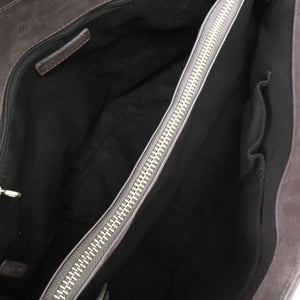 美品 オルチアーニ レザー グレー 2WAY ハンドバッグ ショルダーバッグ 1283【中古】ORCIANI