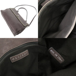 美品 オルチアーニ レザー グレー 2WAY ハンドバッグ ショルダーバッグ 1283【中古】ORCIANI