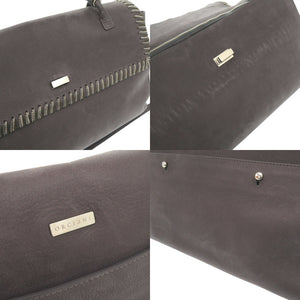 美品 オルチアーニ レザー グレー 2WAY ハンドバッグ ショルダーバッグ 1283【中古】ORCIANI