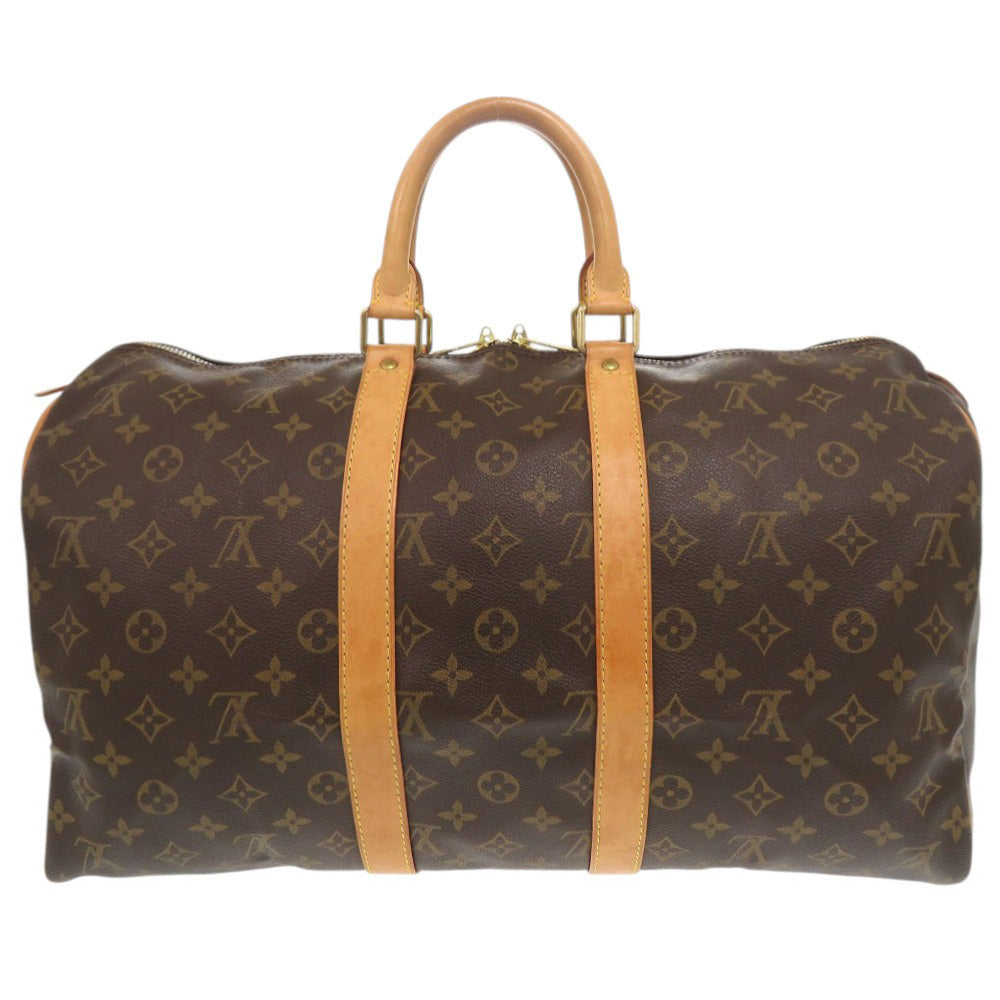ルイ ヴィトン キーポル45 モノグラム M41428 ブラウン ボストンバッグ LV 1299【中古】LOUIS VUITTON